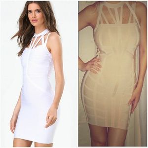 bebe strappy bandage dress